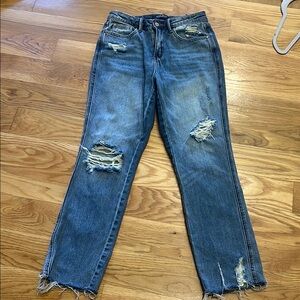 Distressed Blue Jeans for Women